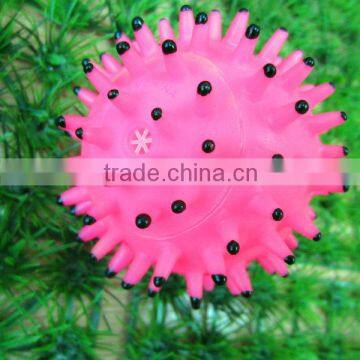 dog supply-8cm pink pig spikey ball