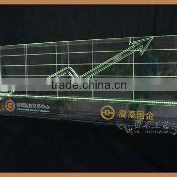Acrylic Led Logo of Securities Trading Center Bull Flag Customized Logo and Design photo-5