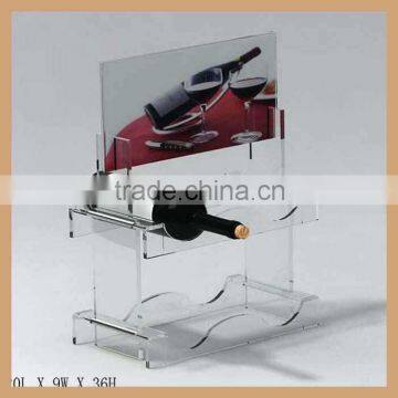 Assorted Color Acrylic Wine Display Rack,plexiglass Wine Bottle Rack photo-5