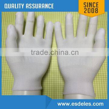 wholesale antistatic nylon carbon fiber pu palm coating work glove