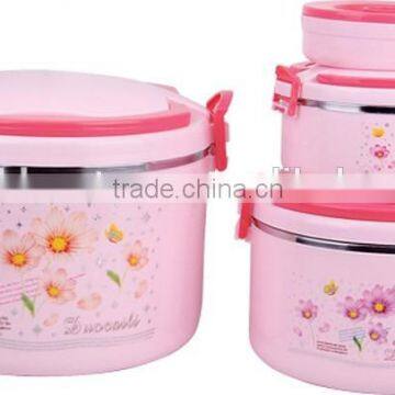 2845 plastic stainless steel insulated casserole pot