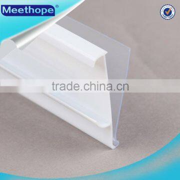 Supermarket Shelf Channel Plastic Extrusion Shelf Price Strips