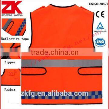 100% Polyester High Visibility Reflective Running Vest With EN20471 and ANSI/ISEA photo-3