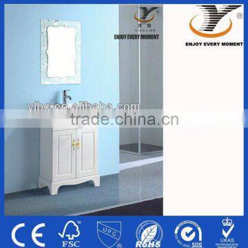 High Gloss White floor-mounted bathroom cabinet made in china