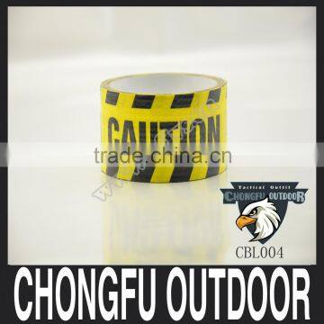 waterproof yellow duct caution sign tape for carton sealing