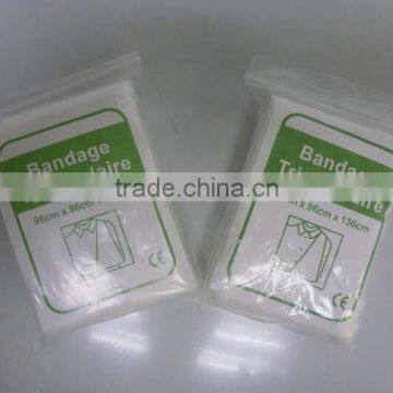 100% cotton gauze medical triangular bandage (with CE.ISO certificate)