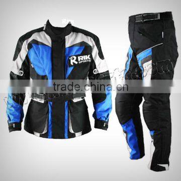 Beautiful Design Motorbike Cordura Suit, Made of 100% polyester 600D Cordura, micro fleece lined rolled collar