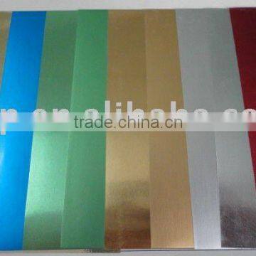 glossy aluminum foil metallized paper for packing