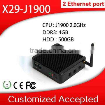 Low Price X29-J1900 Celeron Quad Core Thin Mini Itx Fanless i3 Fanless Desktop PC Support MIC 8G RAM 256G SSD