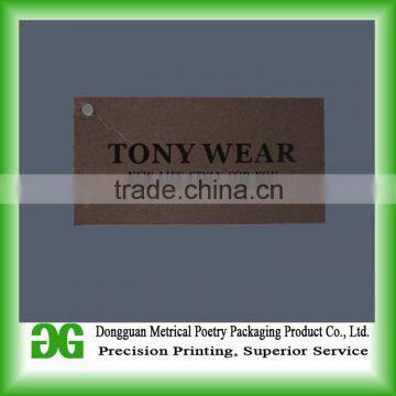 Custom plastic hang tag for garment / jewelry tag / bracelet