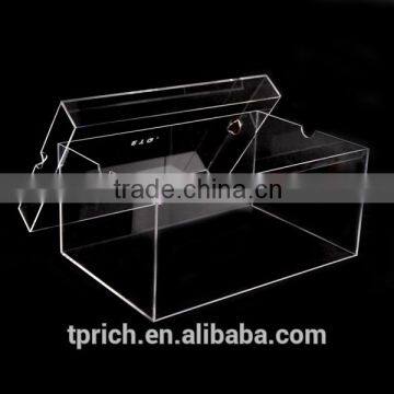 customized acrylic transparent box/high quality acrylic