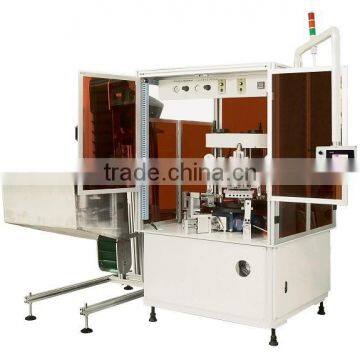 HK202 automatic hot stamping machine for Mascara bottles, lipsticks