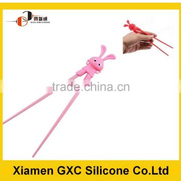 Fashion rabbit silicone chopsticks for learner