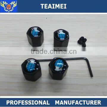 Custom Metal Chrome Tire Valve Stem Tire Valve Caps with anti-theft