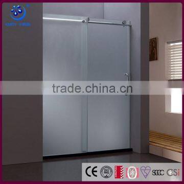 304 Stainless Steel Roller Shower Enclosure Cubicle Tempered Glass Sliding Shower Door(KD8013A)