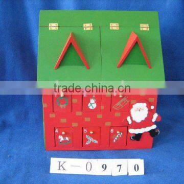 wooden christmas calendar box