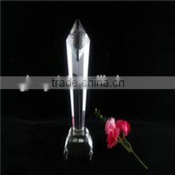 2015 new design cheap wholesale crystal trophy