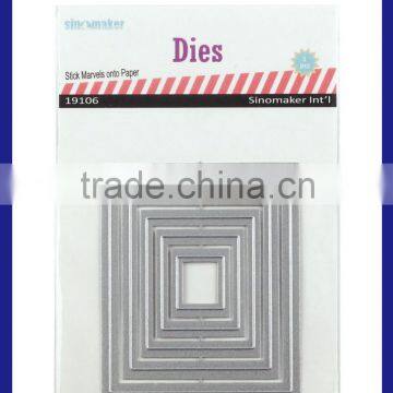 square metal cutting dies for scrapbooking