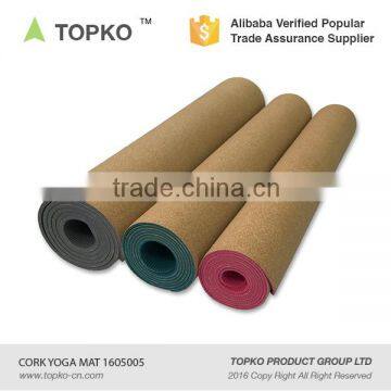 TOPKO no Smell Natural Cork Yoga Mat Cork Surface TPE Yoga Mat photo-3
