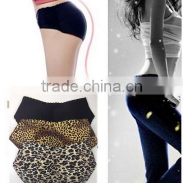 2015 New Plus Size Butt Lifters leopard sexy women and men briefs butt enhancing panty