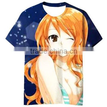 OEM service women t-shirt China supplier, custom printed t- shirt with patterns