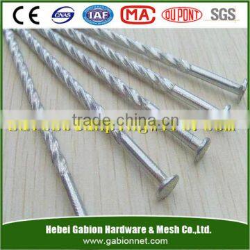 Q195 umbrella head twist shank roofing nails