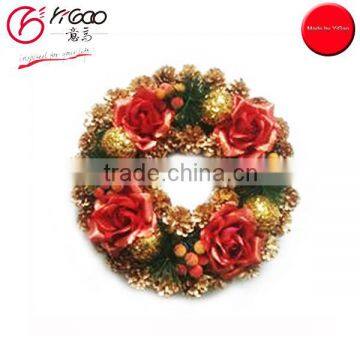 700012 artificial christmas wreath/flower wreath christmas ball wreath