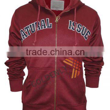 Cheap custom men's T/C fleece jacket hot sale made in China