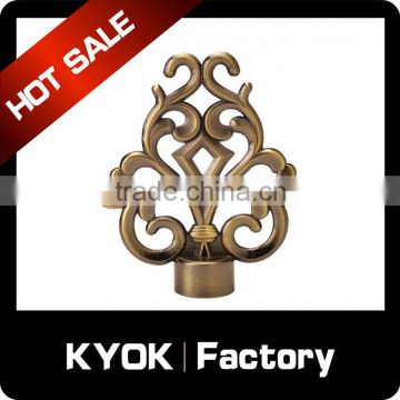 KYOK Chromed shower curtain rod finial, Aluminum curtain finials,curtain accessories                        
                                                                                Supplier's Choice