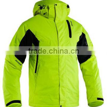 nylon taslon fabric warm winter outdoor ski jacket for adult