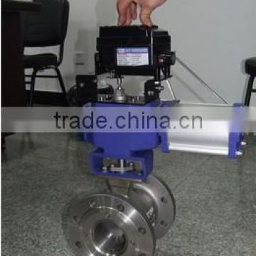 Pneumatic V type ball valve