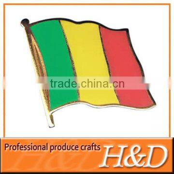 High quality metal flag badge for wholesale