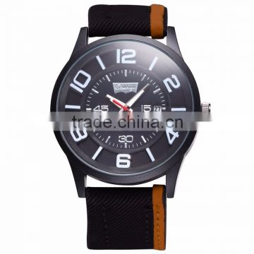 2016 CHAXIGO brand relojes hombre,sport casual cloth leather mens wristwatch