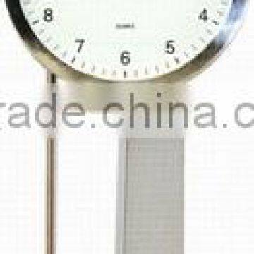 Glass wooden pendulum wall clock