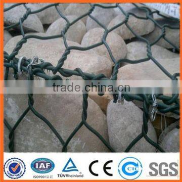 stone baskets wall /PVC coated hexagonal gabion boxes