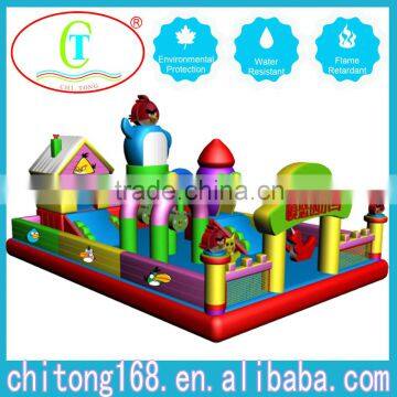 Inflatable Colorful Cartoons Castles With Slides