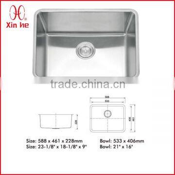 304 stainless steel undermount corner kitchen sinks