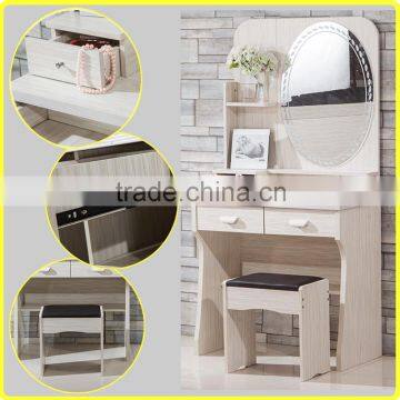 K/D French Style Wooden Dressing Table / Dressing Table With Stool