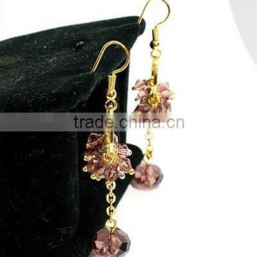 high quality crystal earring for holiday gifts