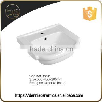 Dennis A2011 Above Topmount Sink Ceramic Small Cabinet Basin