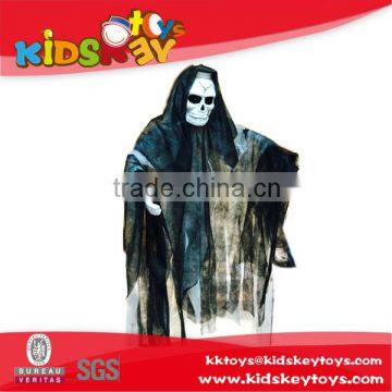 High quality wall halloween toy decorations shock black hanging ghost skeleton toys