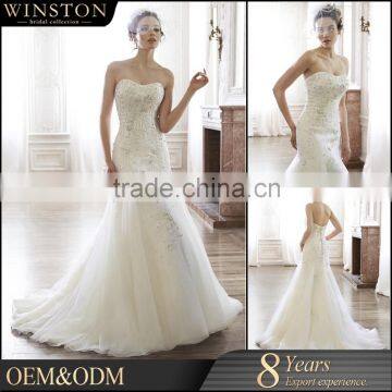 Latest Style High Quality Open Hot Sexy Girl Photo Wedding Dress