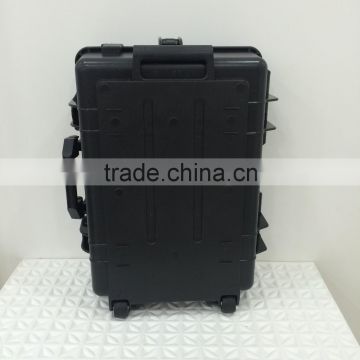 pro waterproof shock proof locking Plastic tool Trolley case flight case abs trolley case_660003707