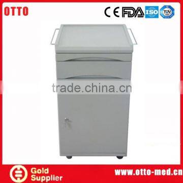 Steel plastic metal mobile bedside cabinet