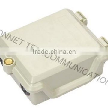 Waterproof pole and wall mounted 2 pair STB box, rail type