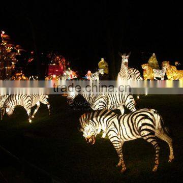 2016 popular Safari world zebra lanterns colorful lanterns for theme park, festival, events