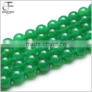 6mm/8mm/10mm/12mm/14mm Natural Round Gemstone Green Agate Loose Beads Strand Jewelry Making Beads