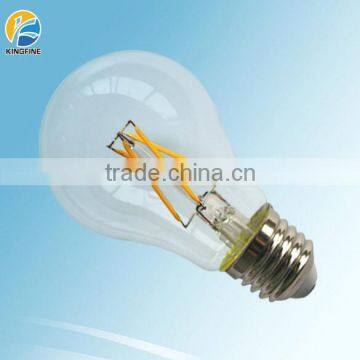 CE approval A60 dimmable 6w 600lm E27 filament led bulb