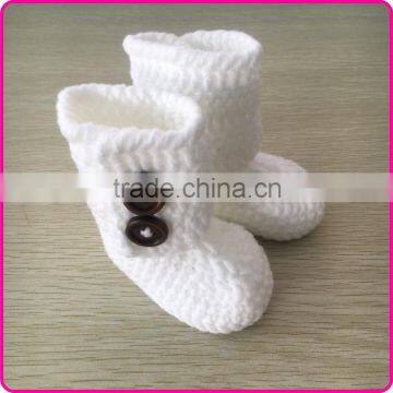 2016 fashion colorful baby crochet booties handmade knitted newborn baby shoes