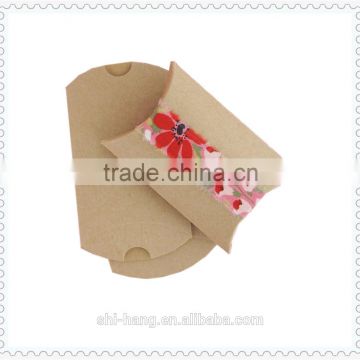 Custom Kraft Brown Paper Pillow gift boxes packing